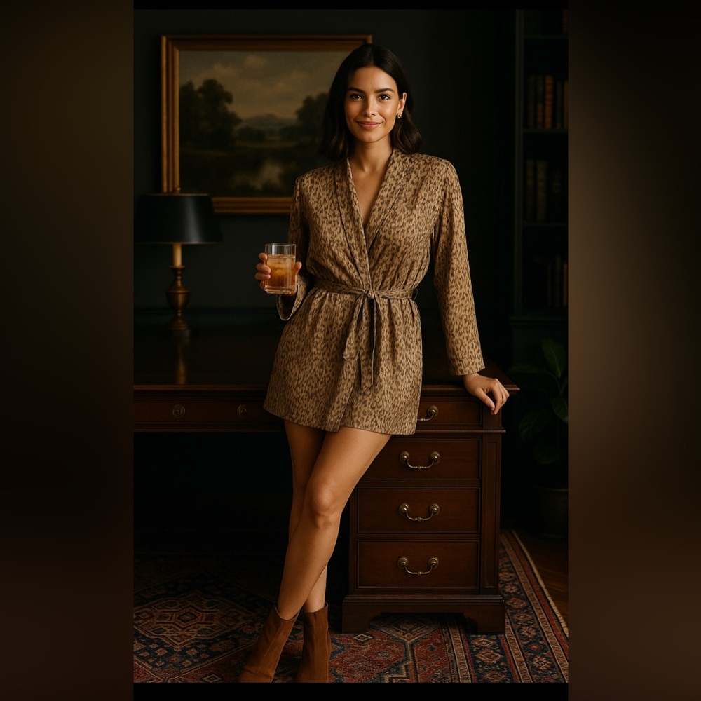 Victoria's Secret camo-colored kimono robe